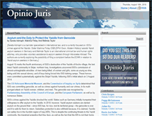 Tablet Screenshot of opiniojuris.org